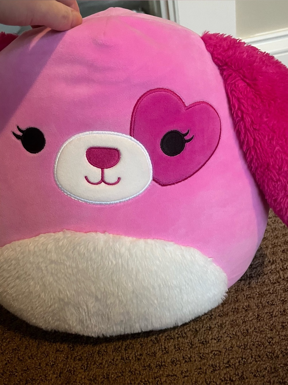 Pink dog Squishmallow